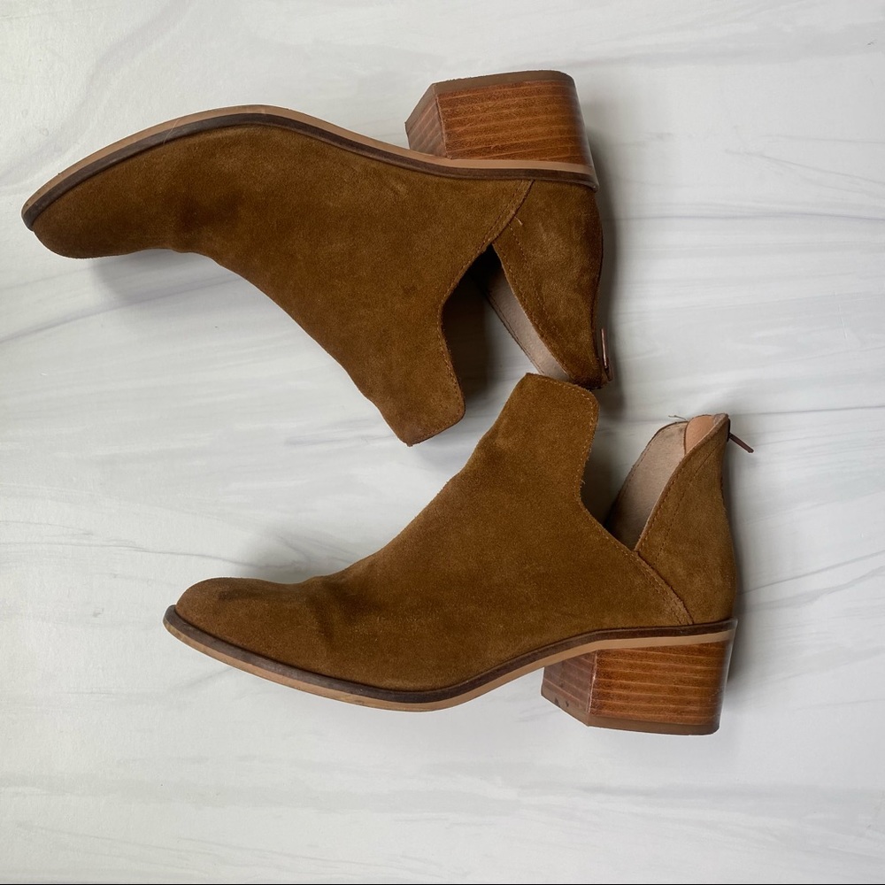 Steve Madden Lancaster Suede Brown Ankle Boots